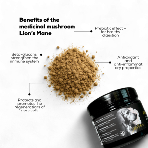 EVER SHROOMS – Freeze-Dried Supplement with Horse meat and Medicinal Mushrooms Lion’s Mane