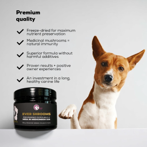 EVER SHROOMS – Freeze-Dried Supplement with Horse meat and Medicinal Mushrooms Lion’s Mane