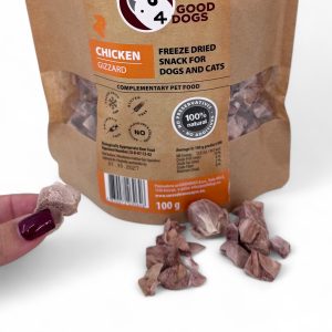 Chicken Gizzard – Freeze-Dried Treat for Dogs & Cats