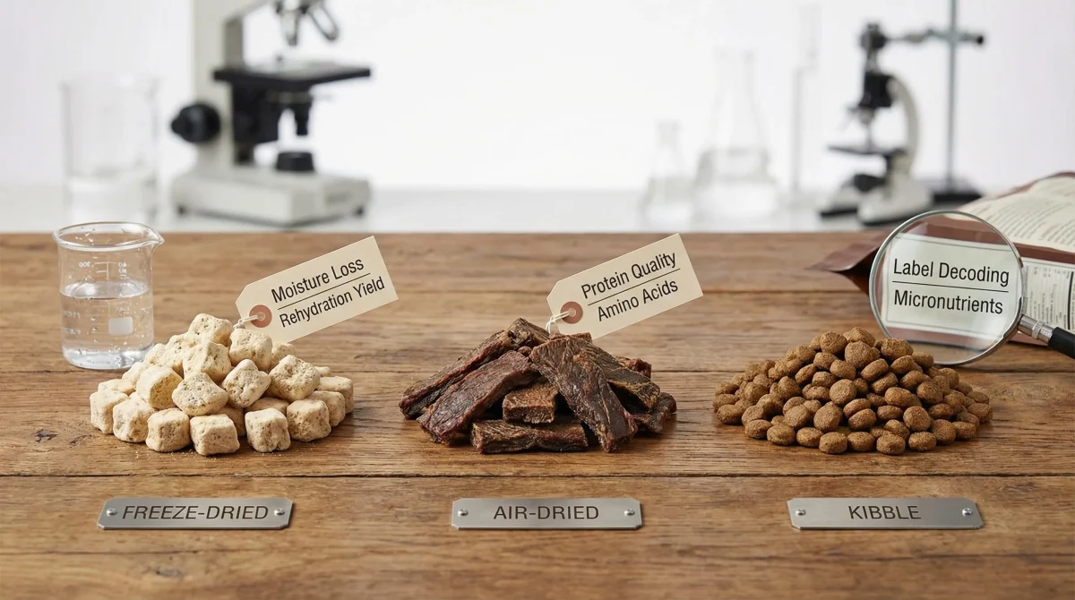Freeze‑Dried vs. Air‑Dried vs. Kibble: Which Preserves Animal Nutrients Best?