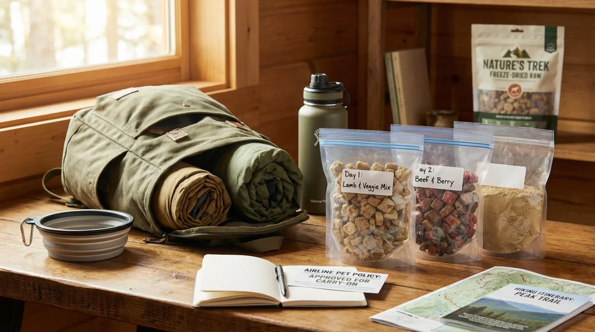 Raw‑on‑the‑Go: Travel, Hiking, and Boarding with Freeze‑Dried Dog Meals
