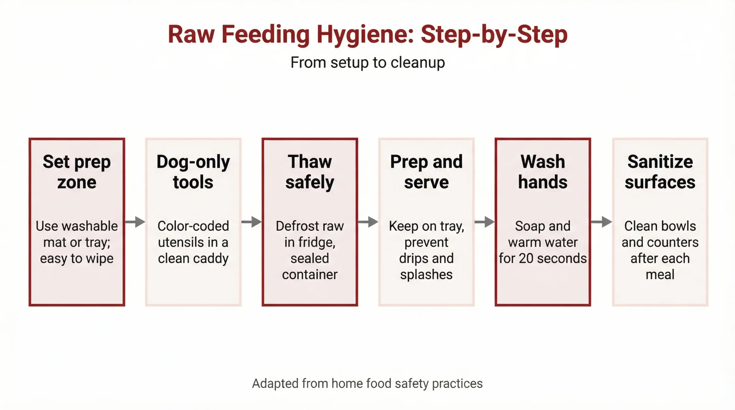 Raw Feeding Hygiene: Step-by-Step