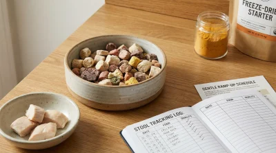 Sensitive Stomach Starter Plan: Gentle Raw Introduction and Stool Tracking