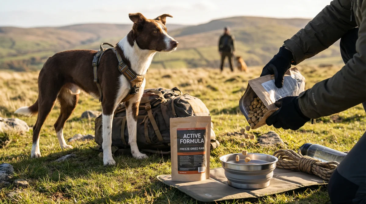 Feeding Active and Working Dogs with Calorie‑Dense Freeze‑Dried Raw