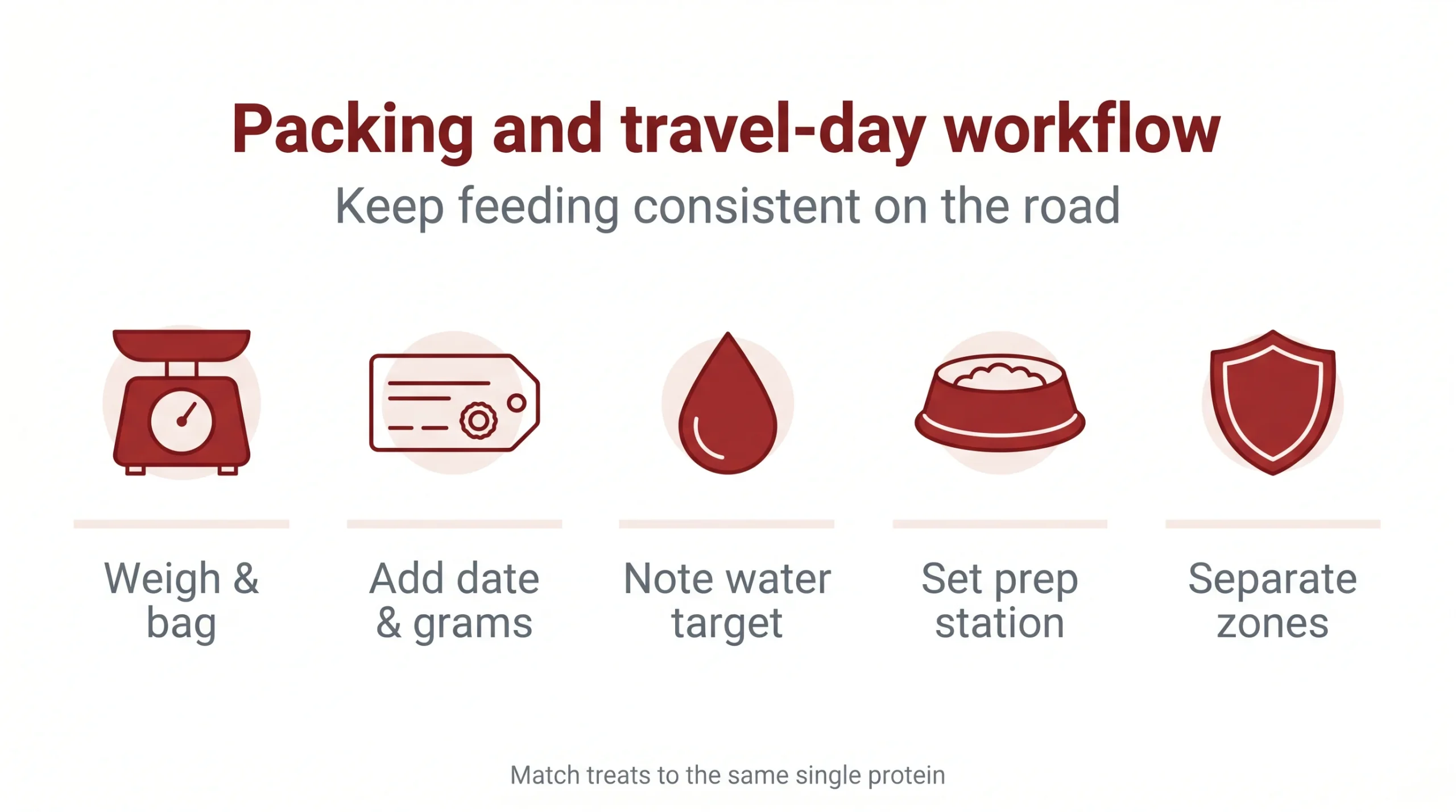 Packing and travel-day workflow