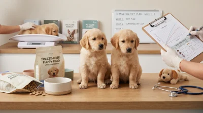 Puppies with suspected food allergies: safe elimination trials without slowing growth