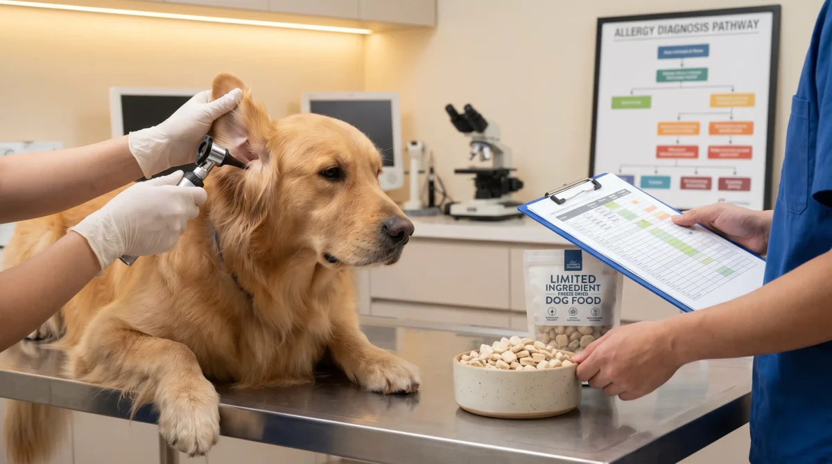 When to see the vet for suspected food allergies in dogs: red flags, testing, referrals